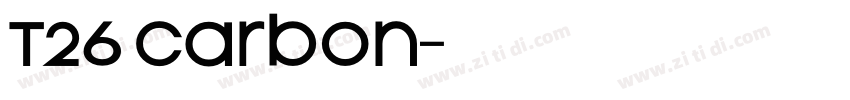 T26 Carbon字体转换